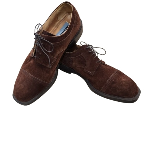 Florsheim Andrew Suede Cap Toe Oxford Shoes - Chestnut Brown - Men\'s Size 10 D main image 7